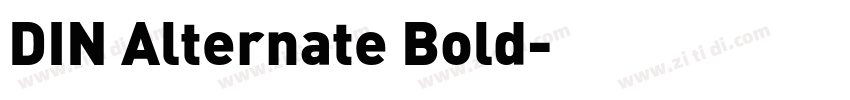 DIN Alternate Bold字体转换